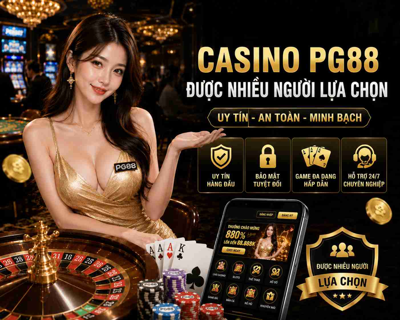 Casino PG88 được nhiều người chơi lựa chọn