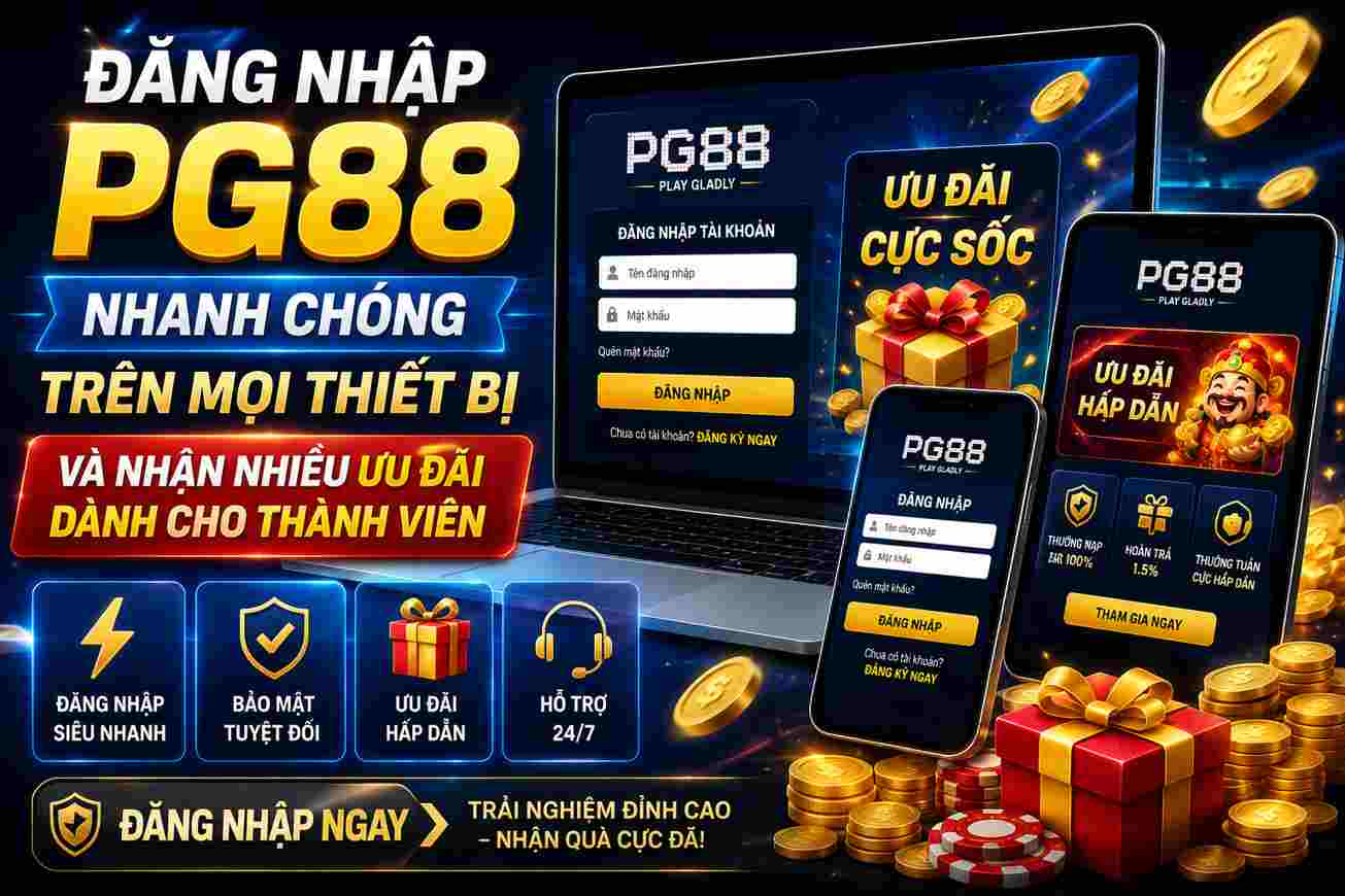 Đăng nhập PG88 nhanh chóng trên mọi thiết bị và nhận nhiều ưu đãi dành cho thành viên. 