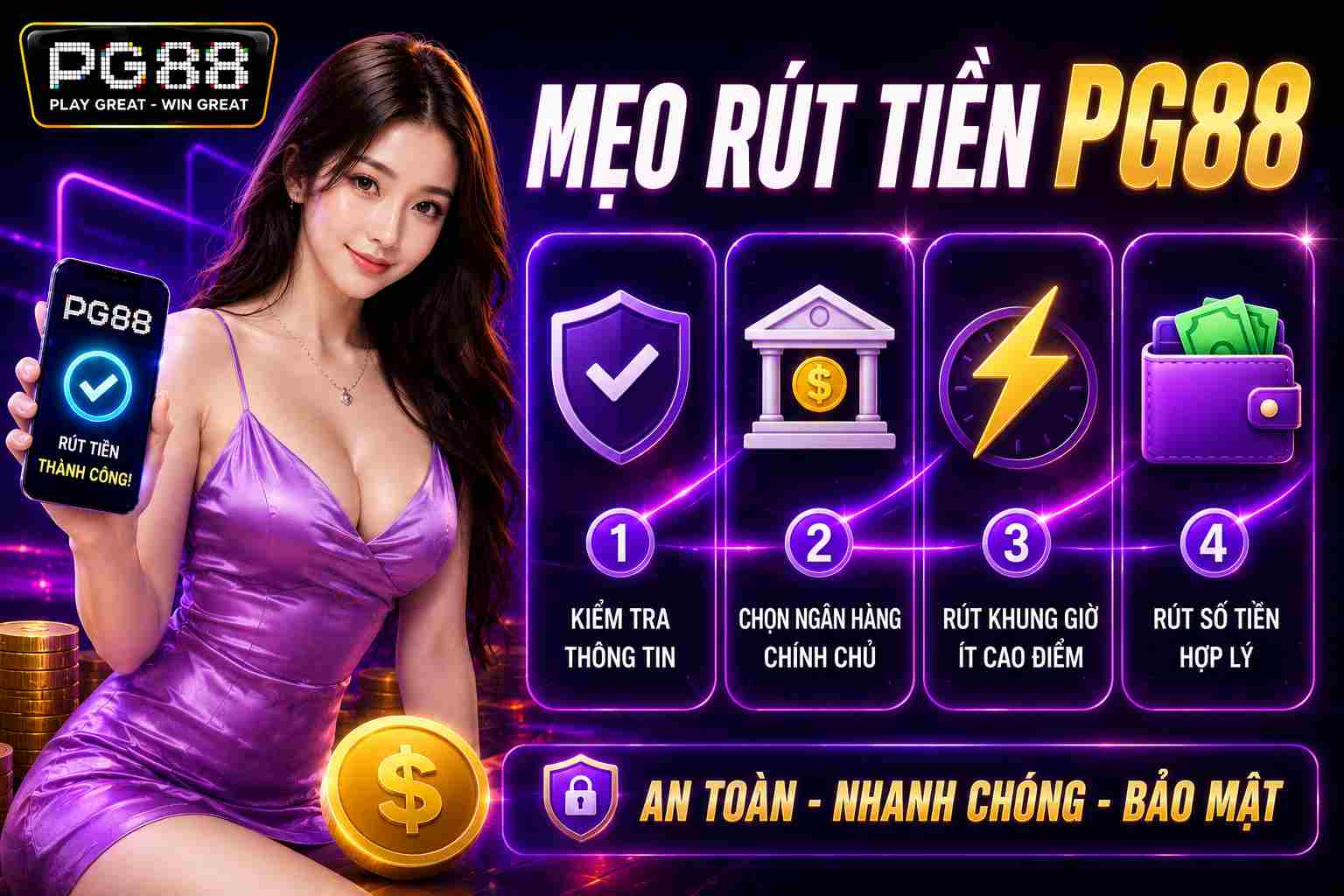 Mẹo rút tiền nhanh chóng cho tân thủ